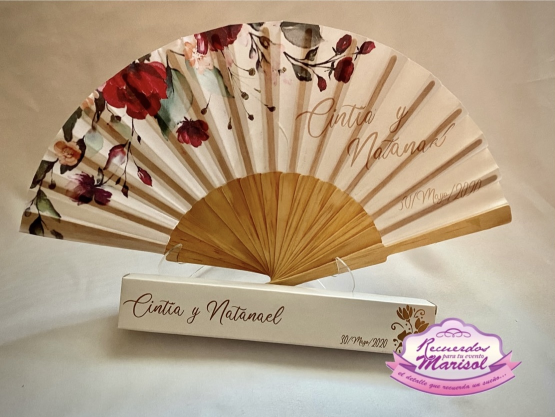 Abanicos personalizados Souvenirs – Recuerdos para tu evento Marisol